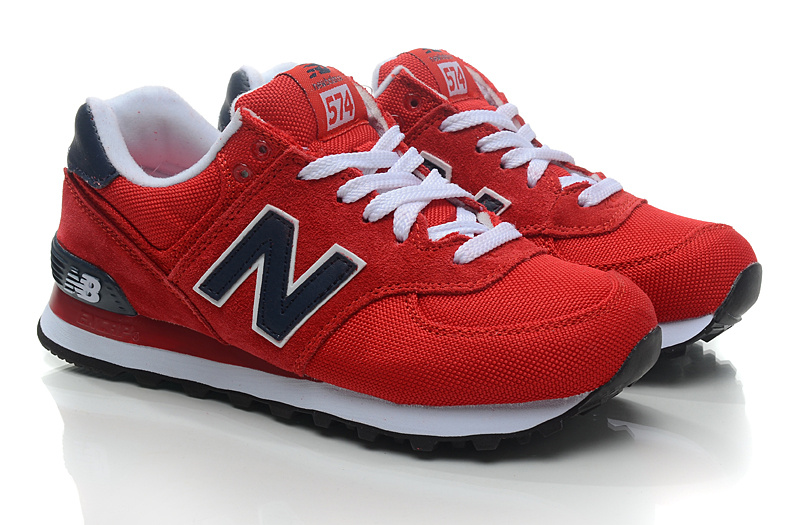 Chaussure New Balance 574 Rouge Pas Cher Pour Femme